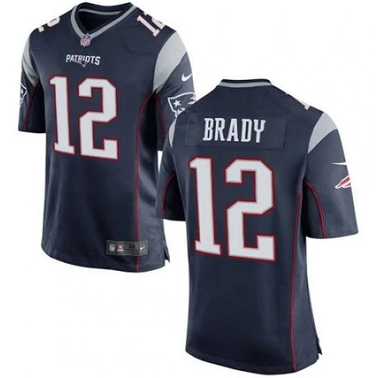 Men’s New England Patriots Tom Brady Game Jersey Navy Blue